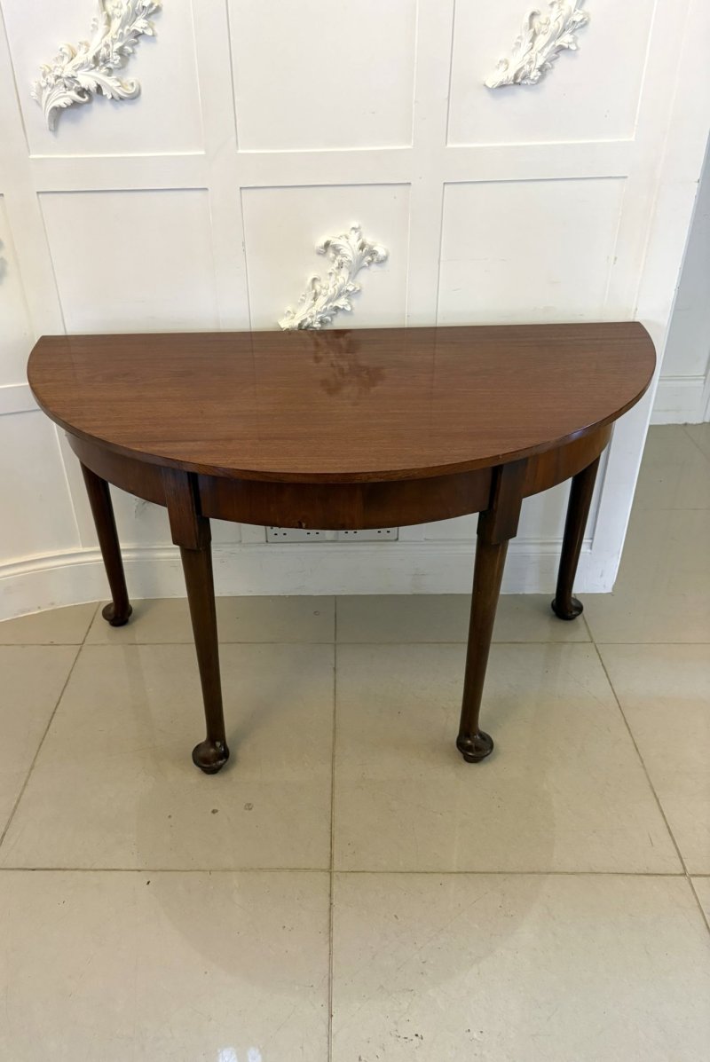 Antique Rare Georgian Figured Mahogany Metamorphic Dining Table Console Pair 12 Seater - Image 10